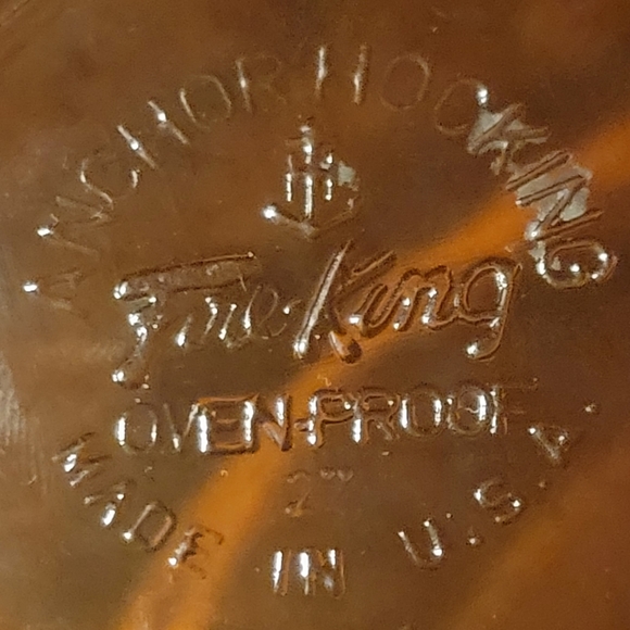 Vtg Anchor Hocking Amber Glass Oven Proof Lidded Small Crock Pot Bowl Casserole - Picture 8 of 8